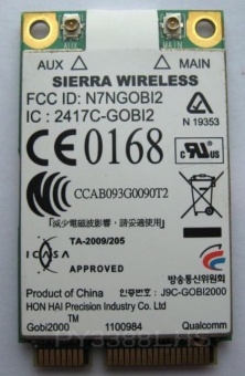 Panasonic Sierra Wireless GOBI2000 3G WWAN card N7NGOBI2