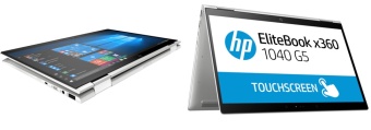 HP EliteBook x360 1040 G5, i5-8350U, 16Gb, SSD 256Gb, 14" 1920x1080 IPS Touchscreen, трансформер